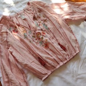 Boho peasant top
